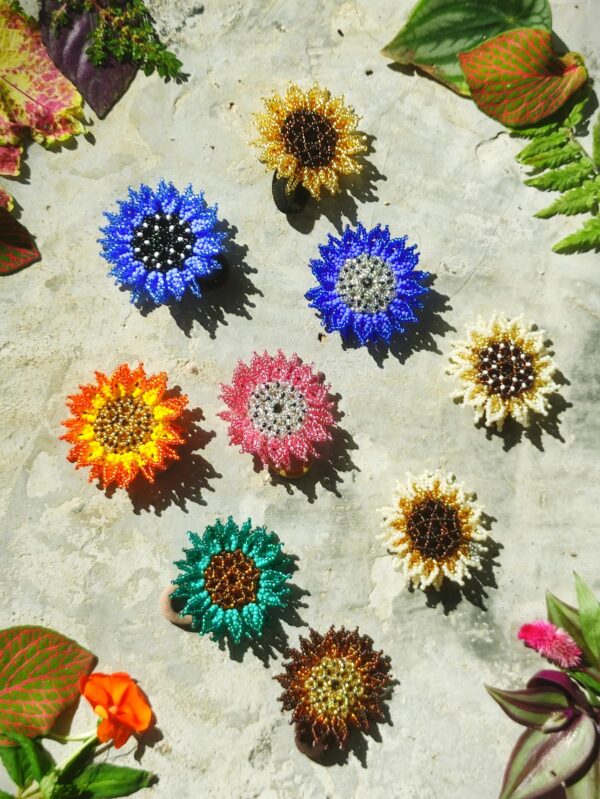 Moña para el pelo (girasol)